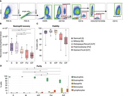 Isolation methods determine human neutrophil responses after stimulation